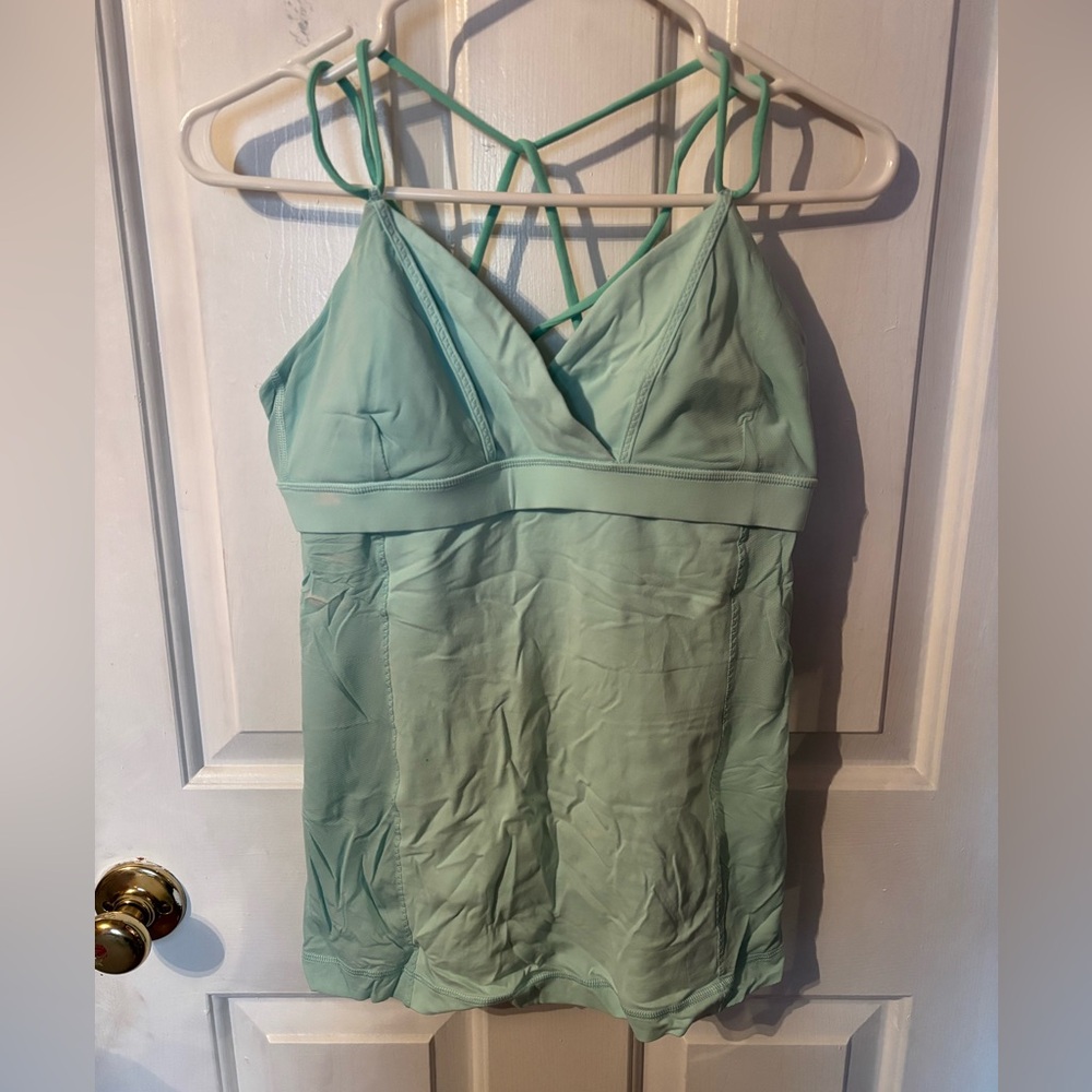 Lululemon Mint Green Strappy Tank Top